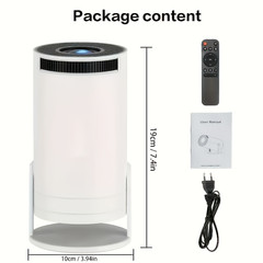 Android13 Projector 1080P 4K Dual WiFi Auto Keystone Speaker Home Office Gift