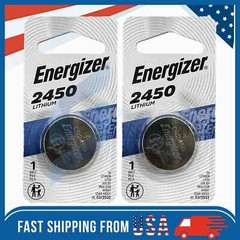 2 Pack New Fresh Energizer ECR2450 CR2450 BR2450 Lithium 3V Battery Exp 03/2032