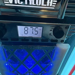 Victrola Lighted Jukebox Style CD Player with FM Radio, Red/White/Black