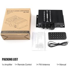 800W 2 Channel Bluetooth Mini HIFI Power Amplifier Audio Stereo Amp Home Car FM