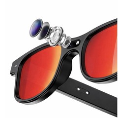 Smart Ai glasses 8MP Sony Camera, Video Recording-For iOS and Android .(Black)