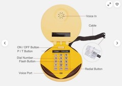 Hamburger Shape Cheeseburger Burger Novetly Home Corded Phone Telephone Gift US