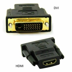 DVI-D Male (24+1 pin) to HDMI Female (19-pin) HD HDTV Monitor Display Adapter