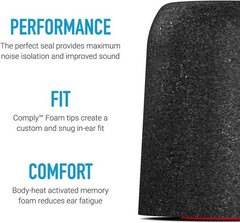 NuForce & ISOtunes PRO Memory Foam Tips | Superior Comfort