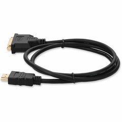 AddOn HDMI2DVIDMF3F 3ft HDMI M-F to DVI-D F Black Cable