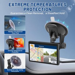 EWAY 4-Hole Direct Fit Suction Cup Mount for Backup Camera 4.3″/5″ Black