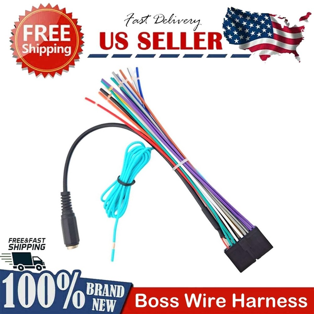 New Wire Harness for BOSS BV800ACP Car Radio 20 Pin Replacement Part