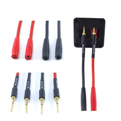 -018 Braided Wire Speaker Banana Plugs to 4Mm Female Banana Jack Converter, S…