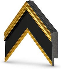 Samsung The Frame/Pro TV – Antique Gold & Black 43″ Deco TV Frame L@@K!!!