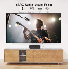 8K HDMI 2.1 Braided Cable 48Gbps 4K@120Hz HDR eARC VRR Gold Plated Gaming HDTV