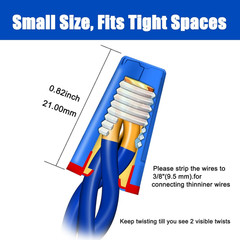 15PCS Waterproof Wire Electrical Connectors 22Awg-8Awg,Outdoor Seal Electrical T