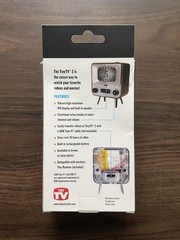 Tinytv 2 Mini Retro TV – 1.14″ Screen, Preloaded & Upload Videos, USB-C Recharge