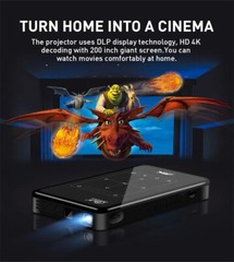 P09 Mini DLP Projector 4K Android 9.0 WiFi Bluetooth 1080P Home Theater System