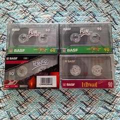 Lot of 10 BASF 60 & 90 Type I Blank Cassette Tape Made in Indonesia Nos Rare