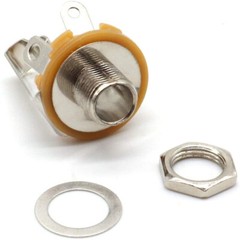 20PCS 1/4 Inch 6.35mm Stereo Socket Jack Female Connector Panel Mount Solder ##