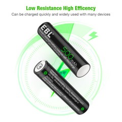 EBL AA AAA Rechargeable Batteries Double A,Triple A NiMh 2800mAh 800mAh +Box Lot
