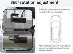 Front 4K & Rear 1080P Dash Cam for GMC Sierra 1500 2022-2026 UHD 2160P Video