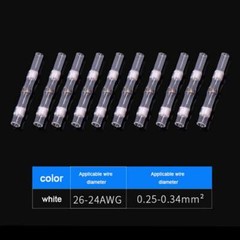 50Pcs 24-26AWG Solder Seal Sleeve Heat Shrink Butt Wire Connectors Terminals