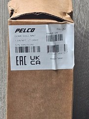 Pelco Dome Wall MNT – 1.5 IN NPT, LT GRAY – 44N250380