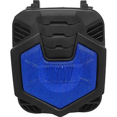 IQ Sound IQ1503BTBLU Shell Dock Bluetooth Speaker Blue RGB FM USB microSD