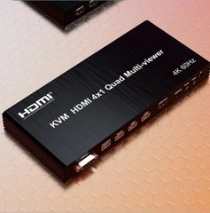 4k 60Hz 4×1 KVM HDMI Multi-viewer 2 3 4 Quad Screen Display Video Converter PIP