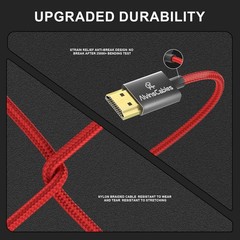 for Atomos Ninja V 4K 60P 8K 2.1 Micro HDMI to Full HDMI Braided Coiled Cable
