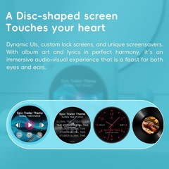 FIIO DISC Portable Music Player,Dual DAC 3.5/4.4mm BT5.4 LDAC Touchscreen (Pink)