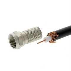 NEW 10 pack F-Type Male Twist On Connectors for RG59 Coaxial Coax Antenna Cable