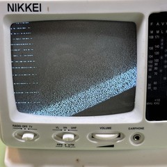 Portable Nikkei 5.5 In Black & White Television With Radio