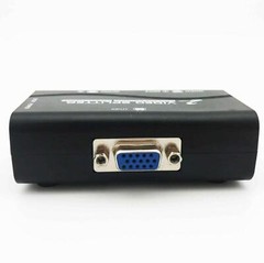 High Resolution 1 to 2 Monitor Switch VGA Video Splitter Converter Adapter n