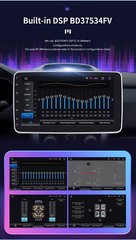 8+128GB Double 2 DIN 10.1″ Rotatable Car Stereo Radio DSP Android 12 GPS CarPlay