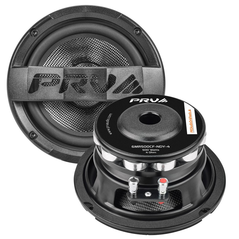 2x PRV 6MR500CF-NDY-4 Midrange 4Ω Neodymium 6.5″ Waterproof PRO Audio Speakers