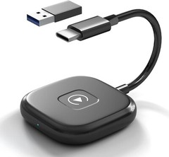 Kiuudre Wireless CarPlay Adapter, 2023 Upgrade Plug and Play Dongle Iphone