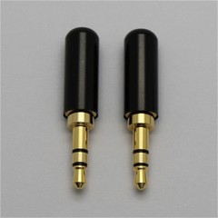 3Pcs 3.5mm Gold Plated Copper Male Stereo Mini Jack Plug Soldering Connector