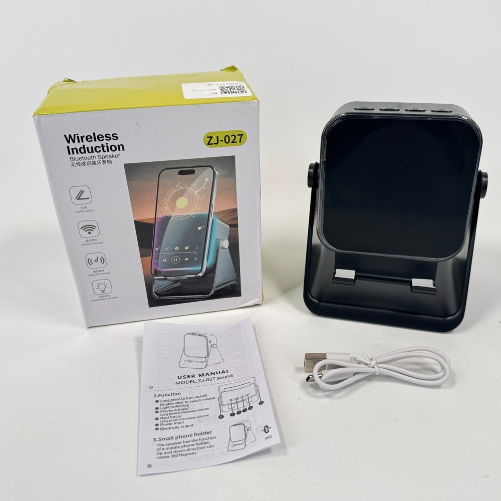 Wireless Induction Speaker 5-in-1 Bluetooth Speaker With Phone Stand for Home