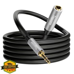 Togconn 6 Feet 3.5mm Male to 6.35mm Female Cable Adapter