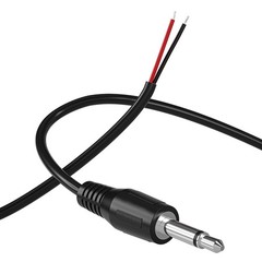 1ft 3.5mm Male Jack to Bare Wire Audio Cable for Seamless Connectivity