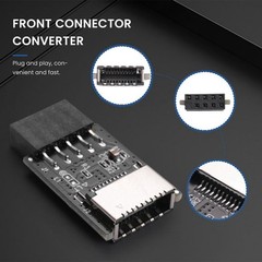 Converter USB3.2 TYPE-E Motherboard USB2.0 9Pin to TYPE-C A-KEY Front Connector