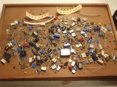 ONE POUND MISC. ELECTRONICS AND HARDWARE AS PICTURED