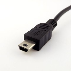 DC Power Mini USB 5 Pin to 5.5mm x 2.1mm Female Jack Adapter Charging Cable 15cm