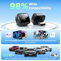 4 in 1 Wireless CarPlay Adapter For Apple Android Carplay Dongle Plug and Play