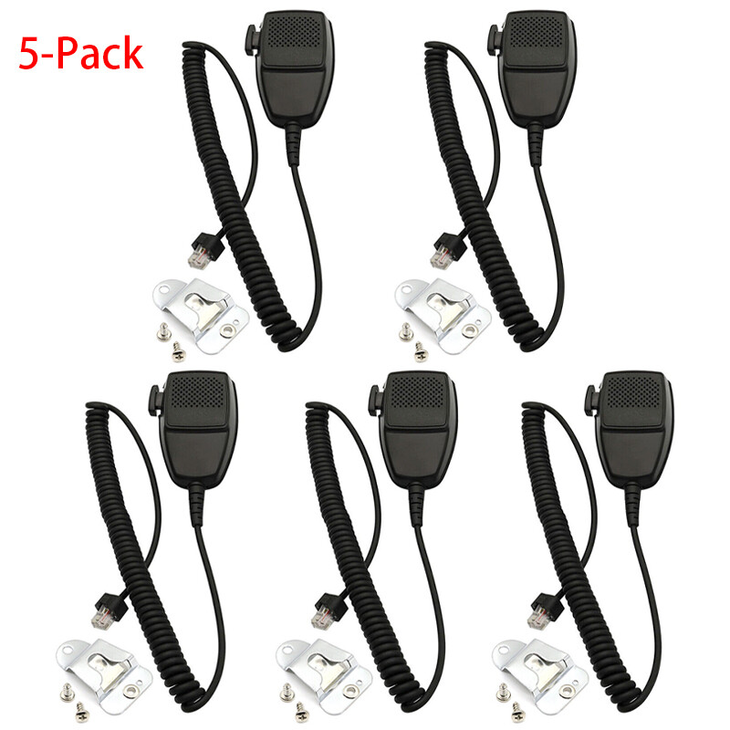 5-Pack Mobile Mic for Motorola Radius Maxtrac M10 M100 M120 M130 M200 M400 M1225
