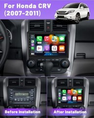 For Honda CRV 2007-2011 Android 15 Apple Carplay Car Stereo Camera Radio GPS BT