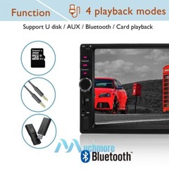 7″ Double 2Din Touch Screen Car Stereo Radio For Apple Carplay Android Auto+Cam