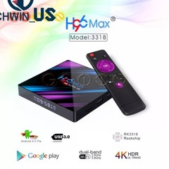 H96 MAX RK3318 Smart TV BOX Android 9.0 4GB 64GB Quad Core 1080p 4K LED screen