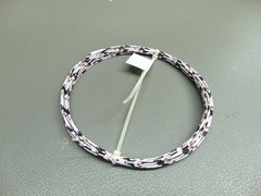25 ft Vintage 26 AWG Silver plated copper Kapton PTFE Wire Wht/Blk/Brn 19 strand