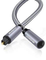 Optical Extension Cable 3Ft/1M, Optical Audio Cable Male to Female Toslink Op…