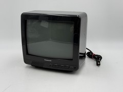 Panasonic 10″ Color CRT TV CTN-1051R Retro Gaming Tested Working Coax 1992