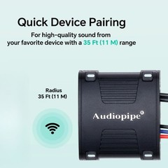 Audiopipe Universal Marine Bluetooth Receiver Car Audio Adapter / AP-BTM-1200