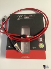 QED Reference 40 XLR Interconnects 1 Meter Pair – 1 Owner Unused w/ Original Box